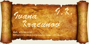 Ivana Kračunov vizit kartica